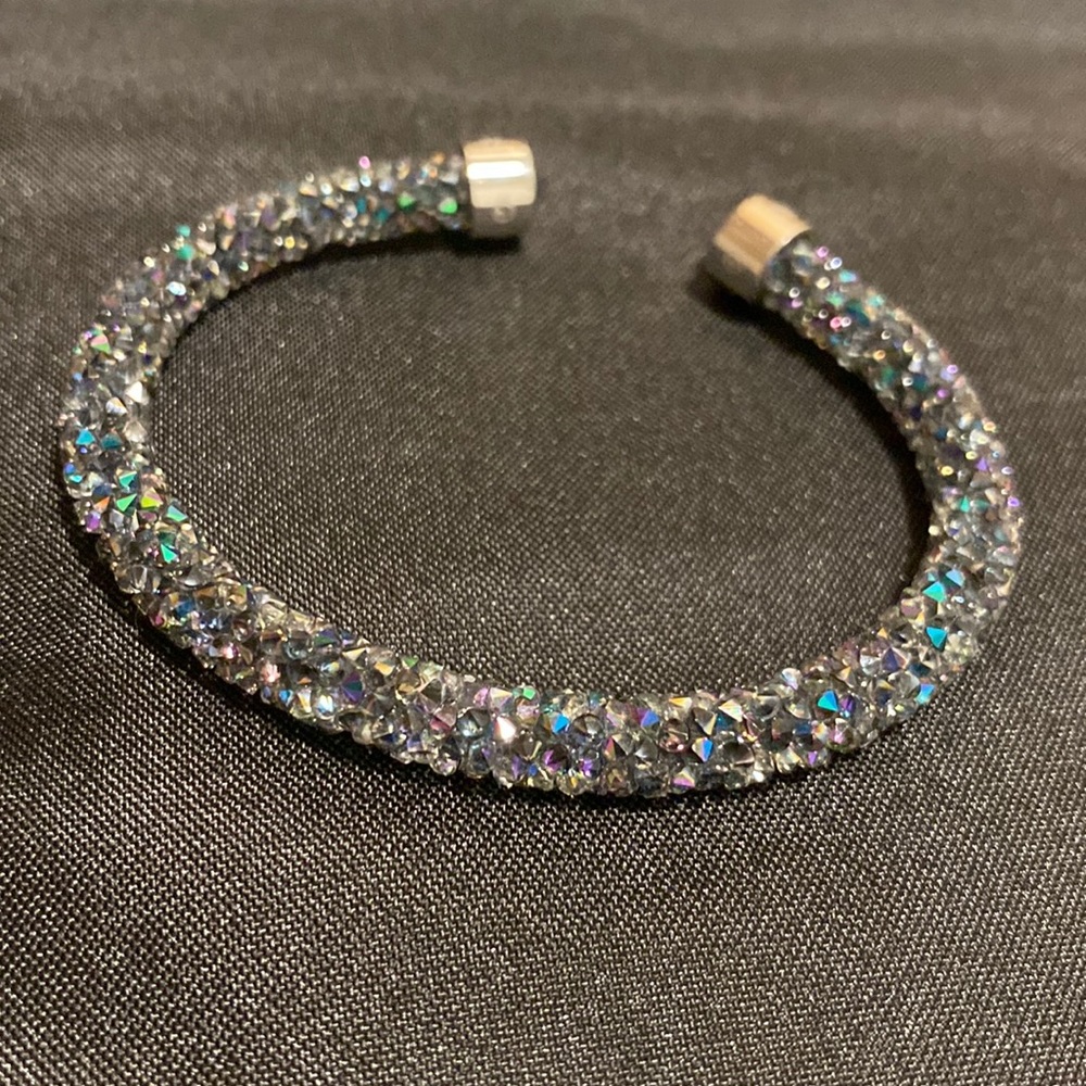 Swarovski Crystal Dust Open Cuff Bracelet